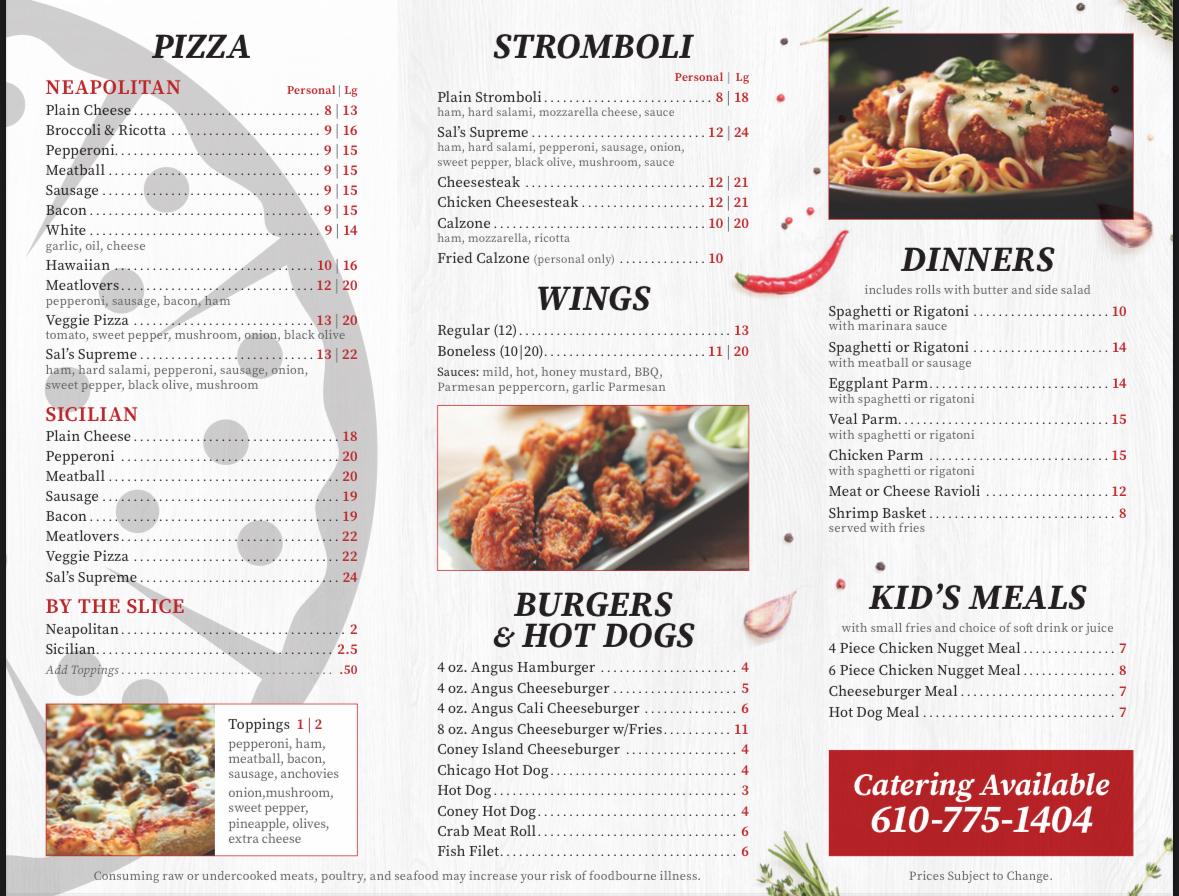 Salvatore's Pizza, Pasta & Subs